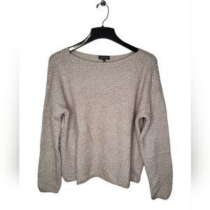 Lord & Taylor Women's Sweater Size L Pull Over Beige Boxy